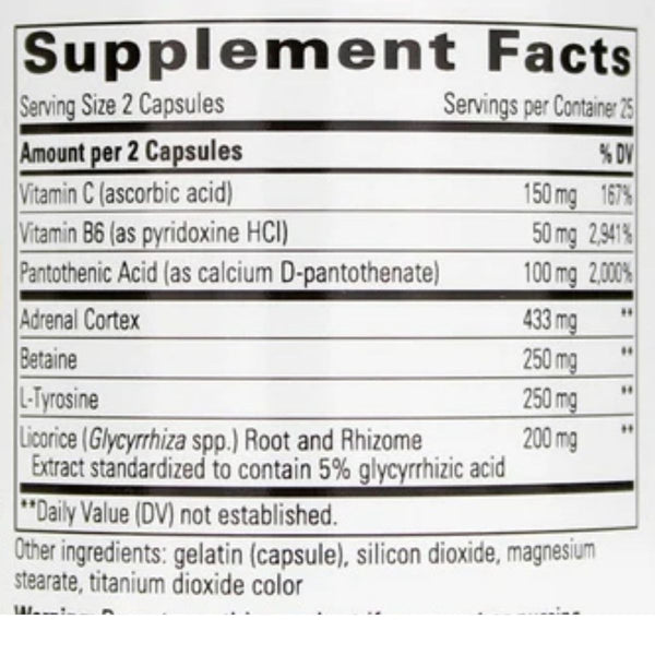 Integrative Therapeutics Specialty Health Products Integrative Therapeutics End Fatigue Adrenal Stress End 50 Capsules