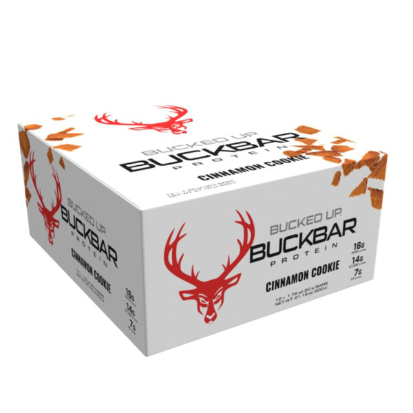 Bucked Up Foods Juices Cinnamon Cookie Bucked Up BuckBar Protein Bar 12 Box