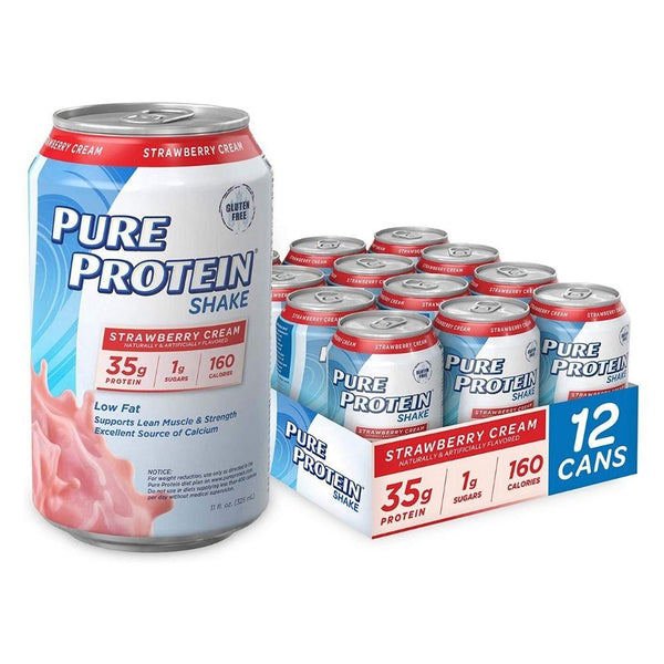 Pure Protein Drinks Strawberry Cream Pure Protein Shake 12/ea