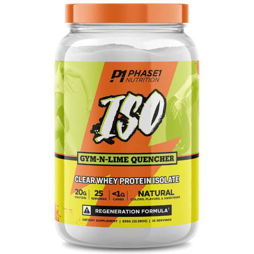 Phase One Nutrition Protein Powders Gym-N-Lime Quencher Phase One Nutrition Iso Clear Whey 25 Servings