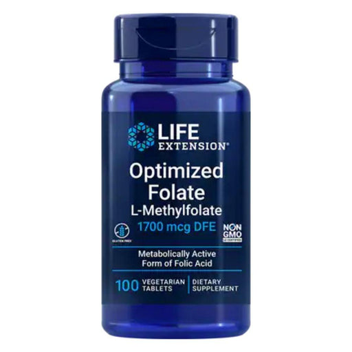 Life Extension Vitamins, Minerals, Herbs & More Life Extension Optimized Folate 1000 mcg 100 Capsules