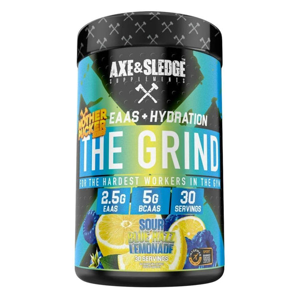 AXE & SLEDGE Amino Acids MOTHERPUCKER BLUE RASPBERRY LEMONADE Axe & Sledge The Grind 30 Servings