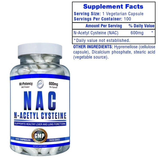 Hi-Tech Pharmaceuticals Specialty Health Products Hi-Tech Pharmaceuticals NAC 600mg 100 Capsules