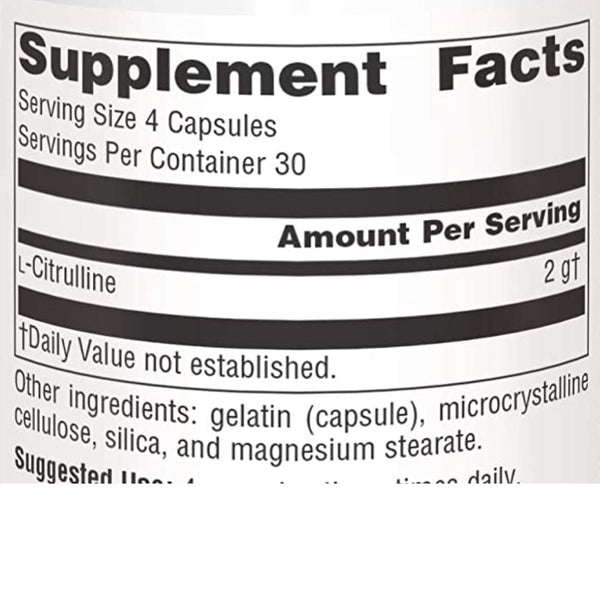 Source Naturals Sports Nutrition & More Source Naturals L-Citrulline 500mg 60 Caps