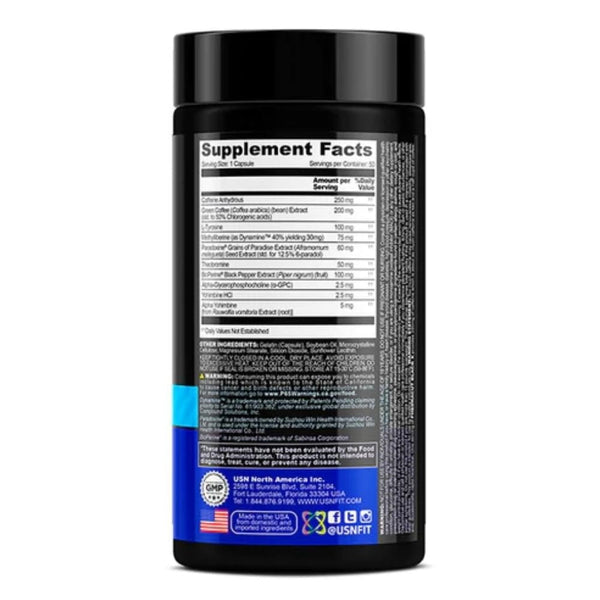 USN Fat Burner USN Phedracut Black X 50 Capsules
