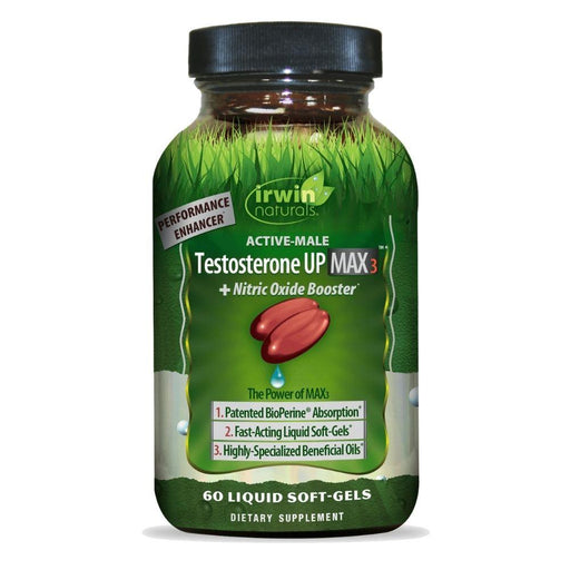 Irwin Naturals Specialty Health Products Irwin Naturals Testosterone Up MAX3 60 Softgels