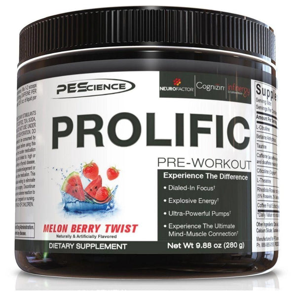 PEScience Sports Nutrition & More MelonBerry PEScience Prolific 20 Servings