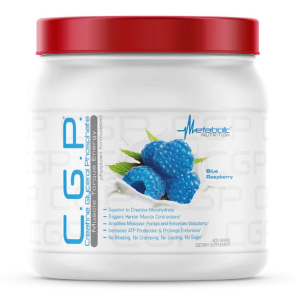 Metabolic Nutrition Sports Nutrition & More Blue Raspberry Metabolic Nutrition CGP 400 Grams