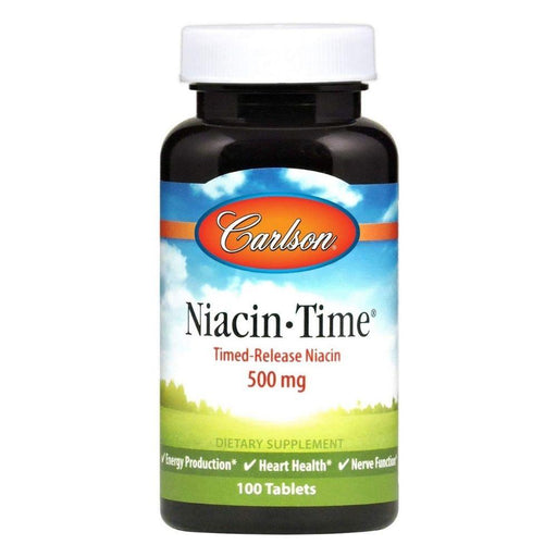Carlson Vitamins & Minerals Default Carlson Niacin Time 500mg 100 Tablets