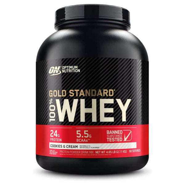 Optimum Nutrition Sports Nutrition & More Cookies & Cream Optimum Nutrition 100% Whey Protein Gold 5 Lbs