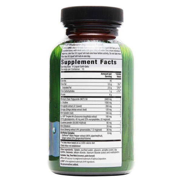 Irwin Naturals Specialty Health Products Irwin Naturals Testosterone Up MAX3 60 Softgels