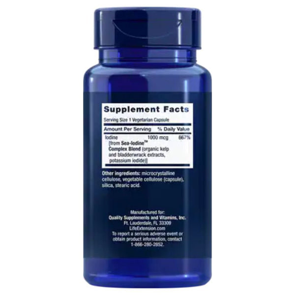 Life Extension Vitamins, Minerals, Herbs & More Life Extension Sea-Iodine 1000mcg 60 Capsules