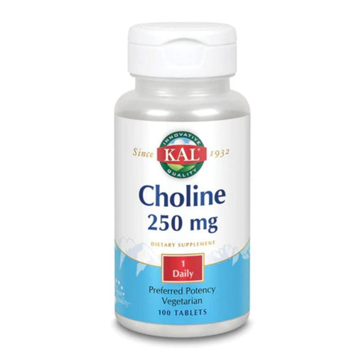 Kal Specialty Health Products KAL Choline 250mg 100 Tablets