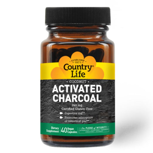 Country Life Specialty Health Products Country Life Activated Charcoal 260mg 40 Capsules