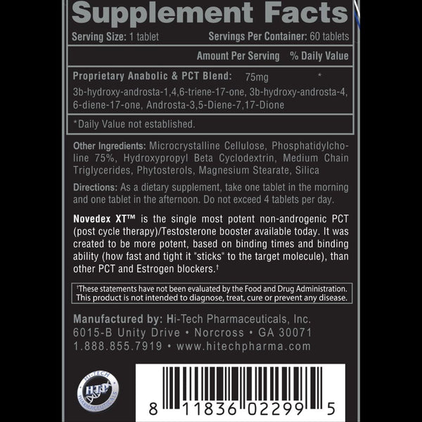 Hi-Tech Pharmaceuticals Sports Nutrition & More Hi-Tech Pharmaceuticals Novedex XT 60CT (PRE-ORDER WILL SHIP 09/23)