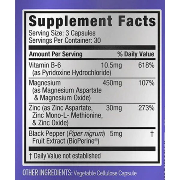 JYM Sports Performance Recovery JYM Brand JYM ZMA 90 Capsules