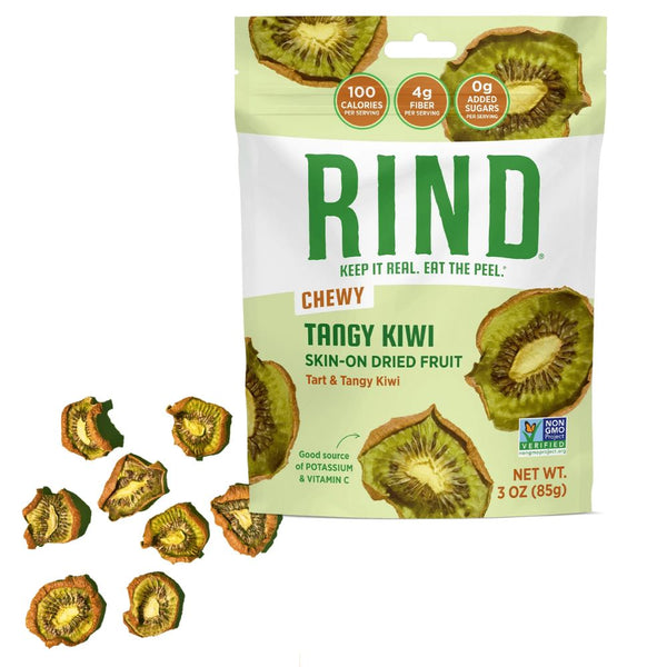 Rind Snacks Foods Juices Tangy Kiwi Rind Snacks Dried Fruit 3oz