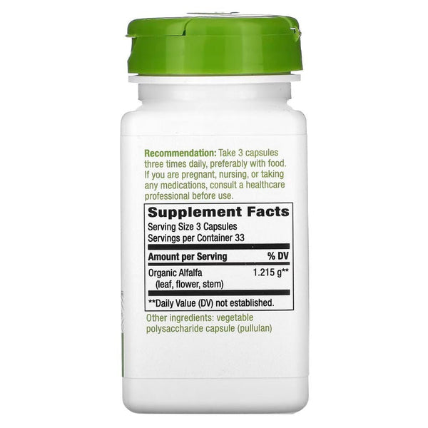 Nature's Way Herbs Nature's Way Alfalfa Leaves 405mg 100 Capsules