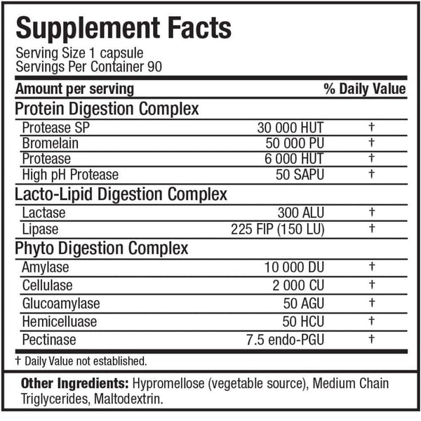 Allmax Nutrition Vitamins, Minerals, Herbs & More Allmax Nutrition Digestive Enzymes 90 Caps