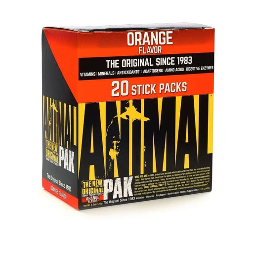 Universal Vitamins & Minerals Orange Animal Pak Multivitamin Stick Packs 20/Sticks