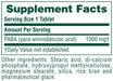 Nature's Plus Vitamins, Minerals, Herbs & More Nature's Plus PABA 1000mg 60 Tablets