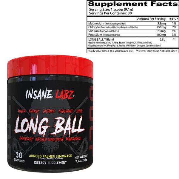 Insane Labz Pre-Workouts Insane Labz Long Ball 30 Servings