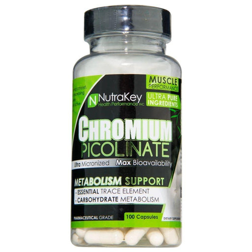 Nutrakey Vitamins & Minerals NutraKey Chromium Picolinate 200mcg 100 Capsules (4448461914227)