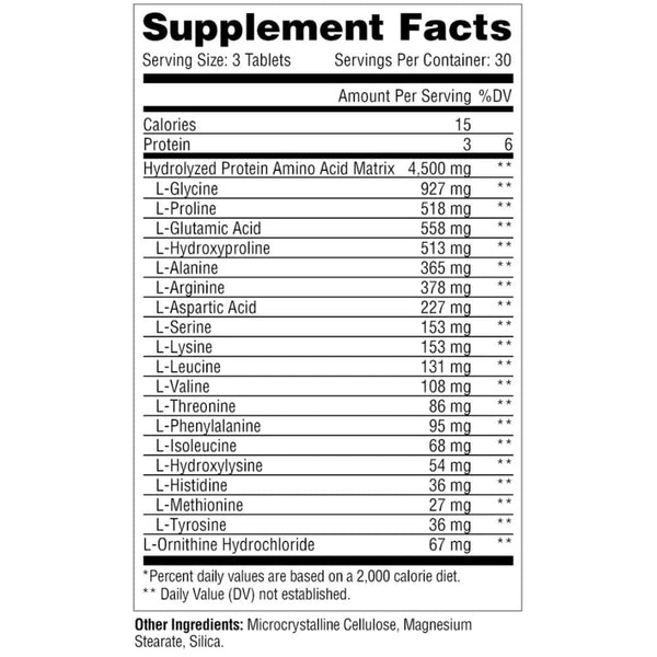 Metabolic Nutrition Amino Acids Metabolic Nutrition Amino 4500 90 Tablets