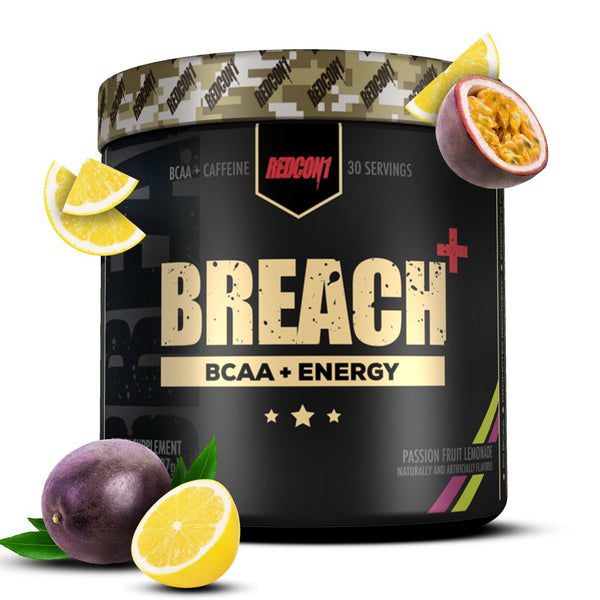 Redcon 1 Sports Performance Recovery Passion Fruit Lemonade Redcon1 Breach + Energy 30 Servings