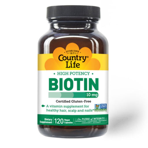 Country Life Vitamins & Minerals Country Life Biotin 10mg 120 Capsules
