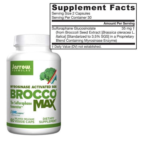 Jarrow Formulas Herbs Jarrow BroccoMax 60 Capsules