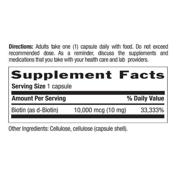 Country Life Vitamins & Minerals Country Life Biotin 10mg 120 Capsules