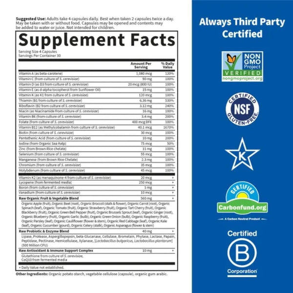 Garden of Life Vitamins, Minerals, Herbs & More Garden of Life Vitamin Code Men's Formula 120ct