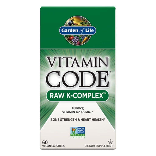 Garden of Life Vitamins, Minerals, Herbs & More Garden of Life Vitamin Code Raw K-Complex 60 Vege Caps
