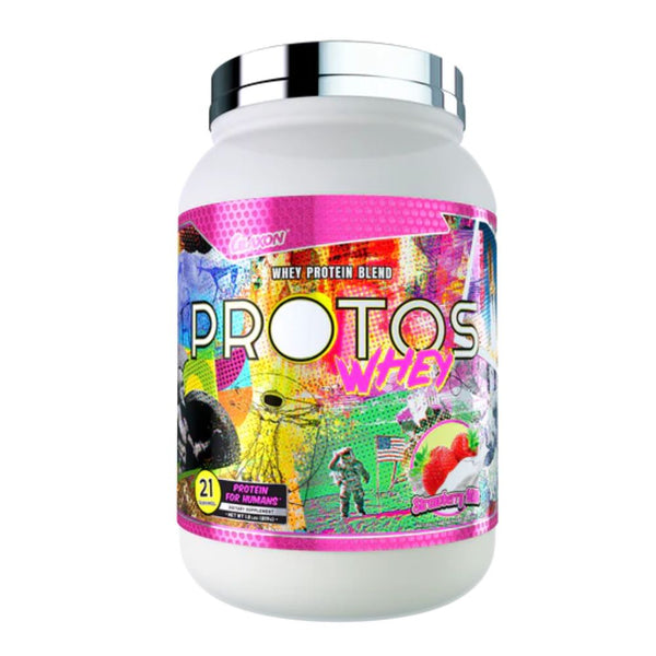 Glaxon Protein Powders Strawberry Milk Glaxon Protos Whey Protein 21 Servings