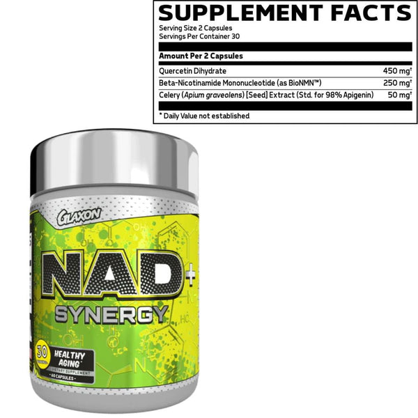 Glaxon Amino Acids Glaxon NAD+ Synergy 60 Capsules