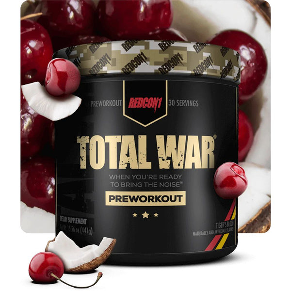 Redcon 1 Sports Nutrition & More Tiger's Blood Redcon1 Total War Pre Workout 30 Servings