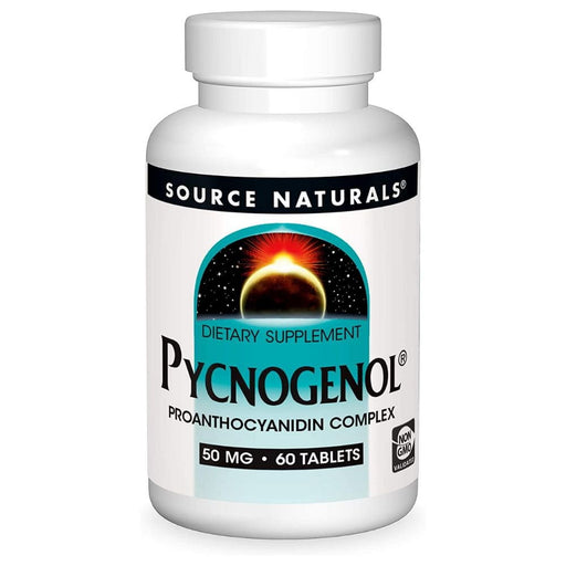 Source Naturals Vitamins, Minerals, Herbs & More Source Naturals Pure Pycnogenol 50mg 60 Tablets