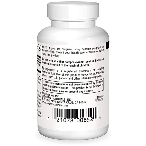 Source Naturals Vitamins, Minerals, Herbs & More Source Naturals Pure Pycnogenol 50mg 60 Tablets