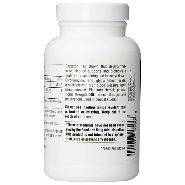 Planetary Herbals Digestive Health Planetary Herbals Licorice 100 Chewable Tablets