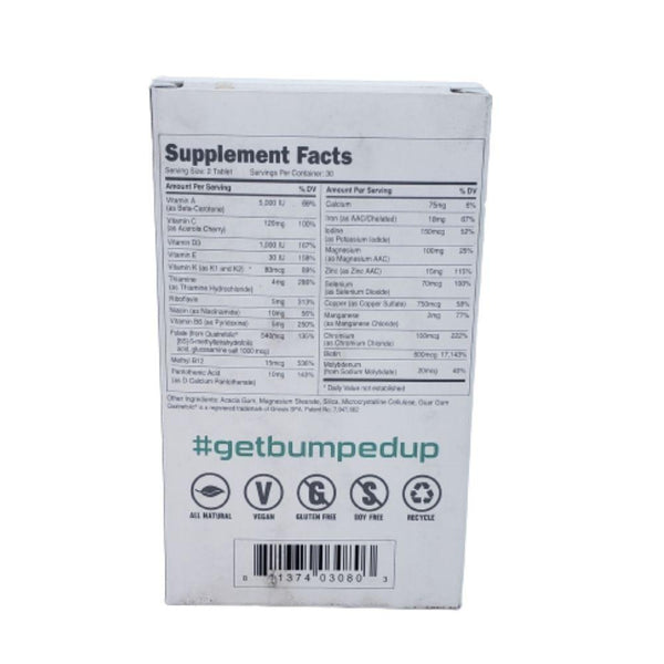 Bucked Up Multi Vitamins Bumped Up Prenatal Multivitamin 60 Tablets