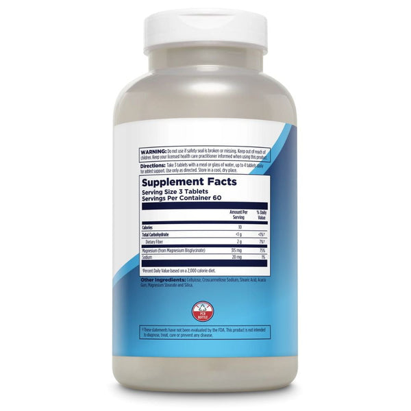 Kal Vitamins & Minerals KAL Chelated Magnesium Byglycinate 180 Tablets