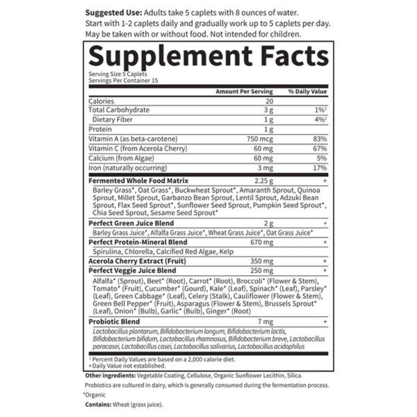 Garden of Life Vitamins, Minerals, Herbs & More Garden of Life Perfect Food Super Green Formula 300 Caplets