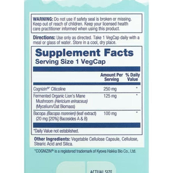 Solaray Nootropics Sol Sharp Mind Nootropics Focus 30 Capsules