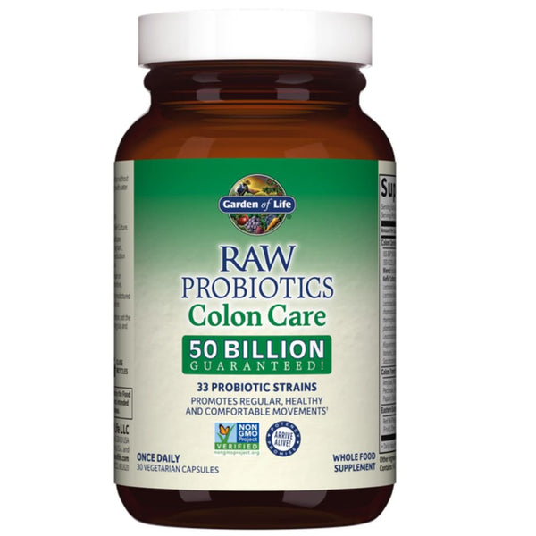 Garden of Life Vitamins, Minerals, Herbs & More Garden of Life Raw Probiotics Colon Care 30 Capsules