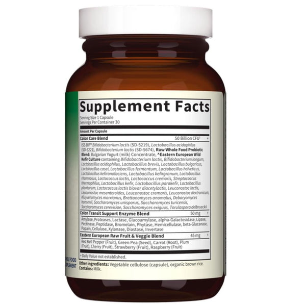 Garden of Life Vitamins, Minerals, Herbs & More Garden of Life Raw Probiotics Colon Care 30 Capsules