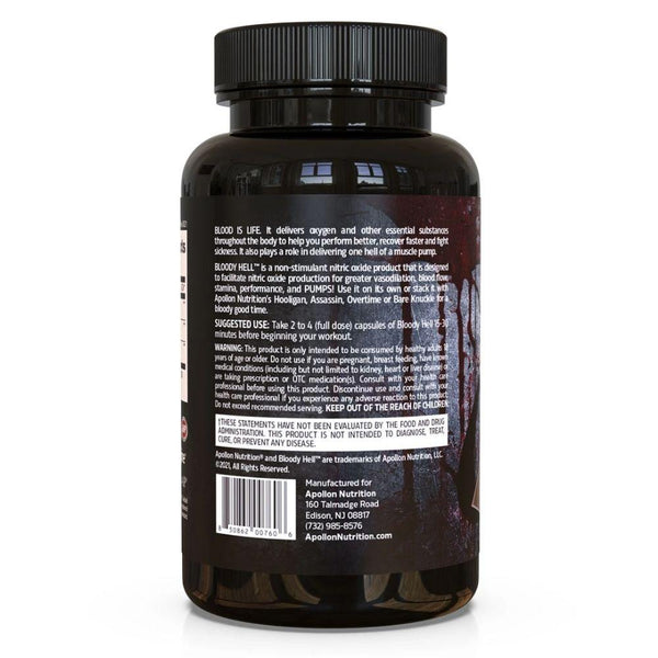 Apollon Nutrition Nitric Oxide Apollon Nutrition Bloody Hell 80 Capsules