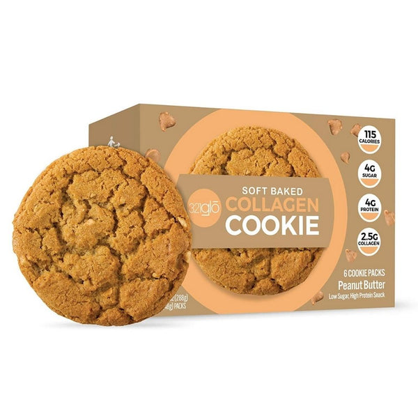 312 GLO Foods Juices Peanut Butter 321 GLO Soft Baked Collagen Cookies 6/Box