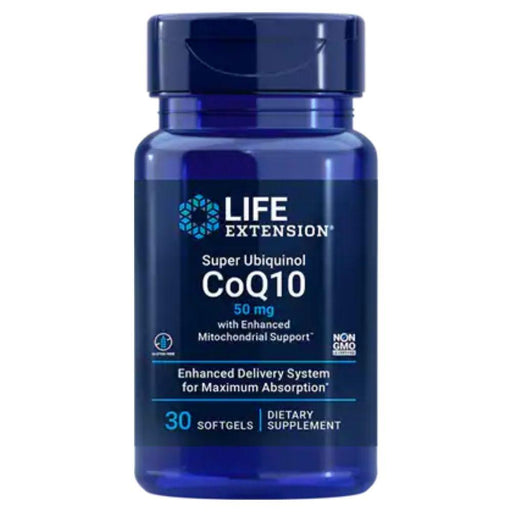 Life Extension Vitamins, Minerals, Herbs & More Life Extension Super Ubiquinol CoQ10 with Enhanced Mitochondrial Support 50mg 100SG