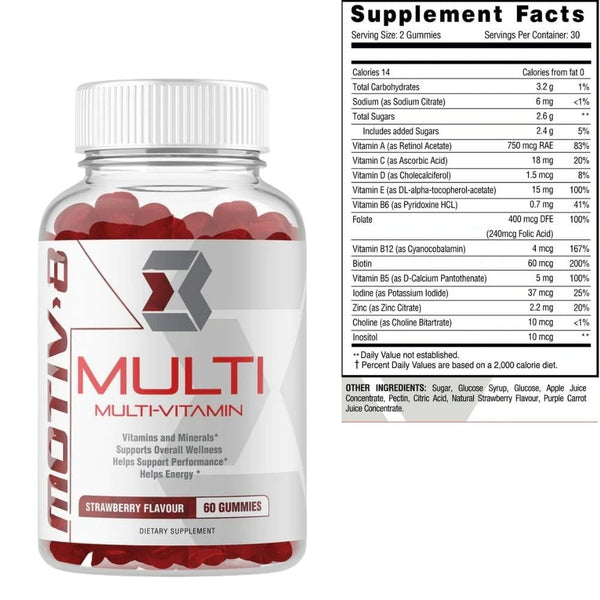 Motiv-8 Multi Vitamins Motiv-8 Multi Gummies 60ct